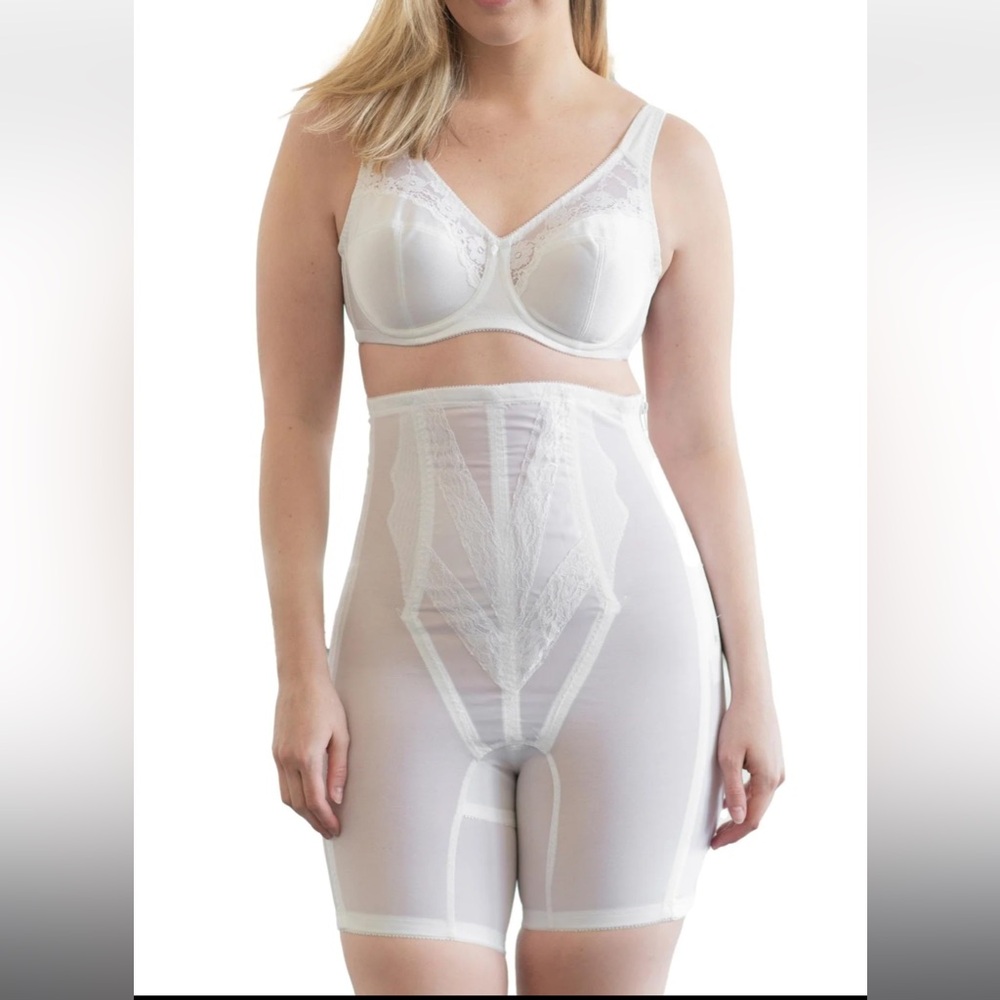 NWT 💋 RAGO High Waist Half Leg Extra Firm Shaping Retro Vintage Pinup - Picture 2 of 6